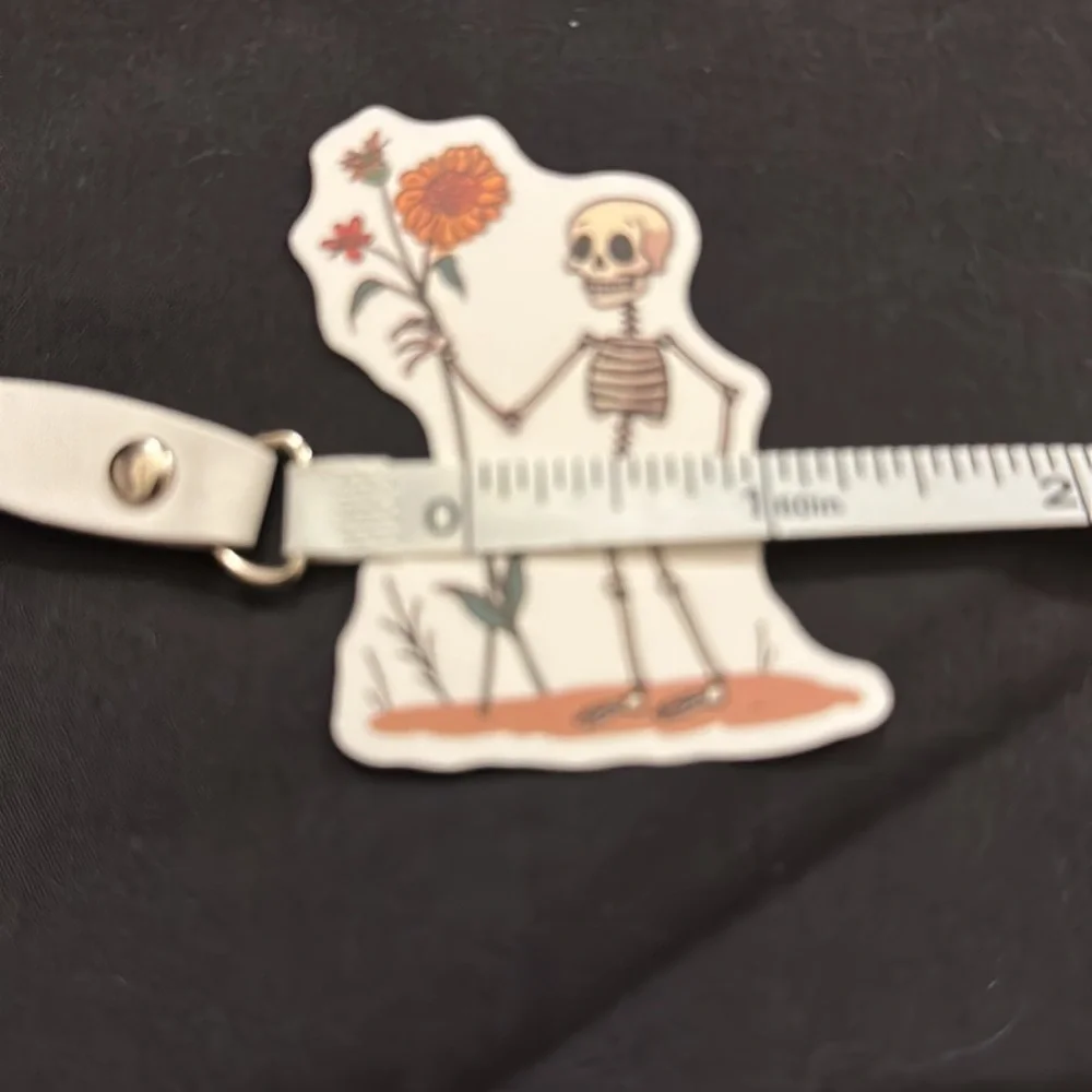 Floral skull stickers/decals.